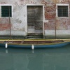 Barque jaune bleue
