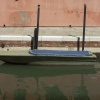 Barque nette mur rose